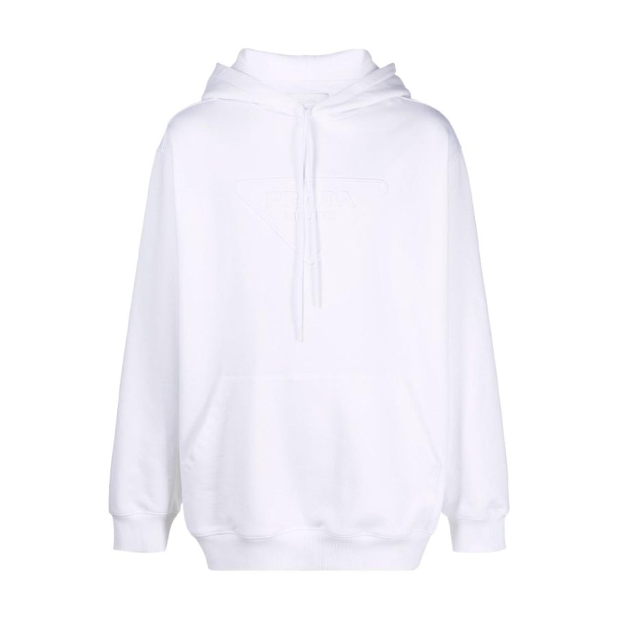 PRADA PRADA Sweatshirts Men's White Hooded Moderate