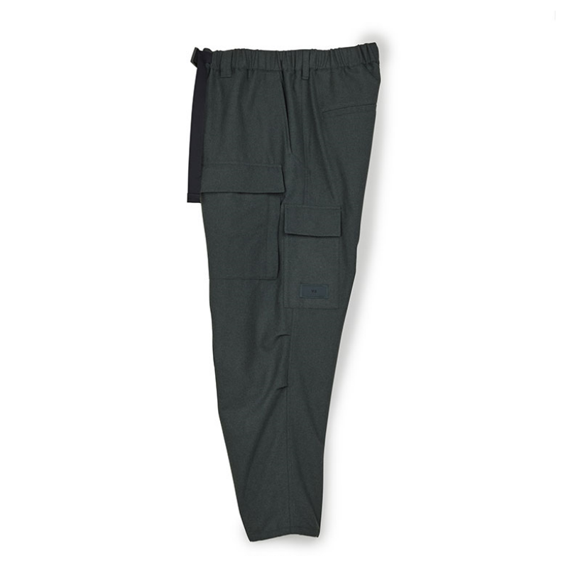 Y-3 belted-waist straight-leg trousers