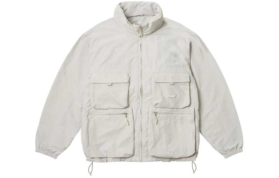 PALACE SS24 BARE LEVELS JACKET ARCTIC GREY Jackets & Coats Unisex Gray
