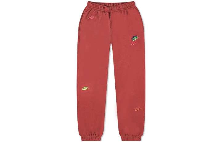 Nike Nike Knitted Sweatpants Men's Red Moderate Cuffed Pants