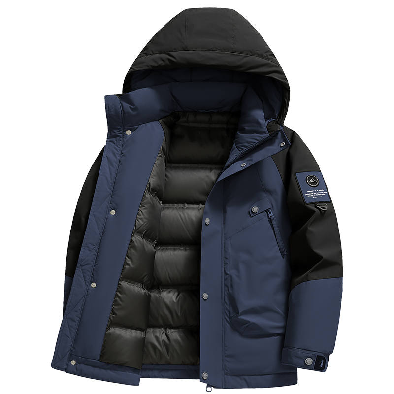 YALU Down Jackets Unisex Hooded Thickened