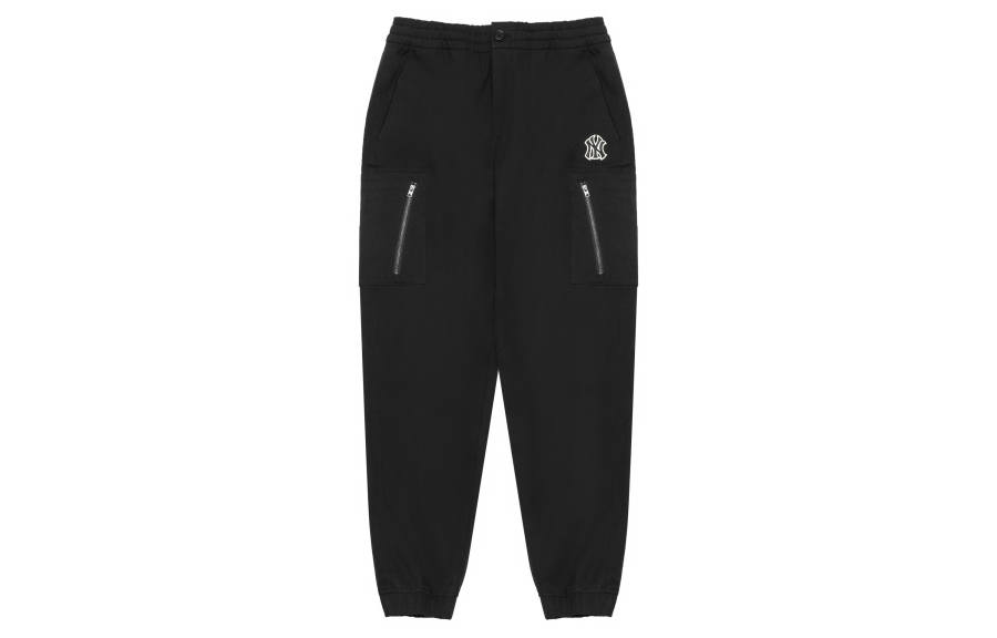 MLB MLB Knitted Sweatpants Unisex Black Moderate Cuffed Pants