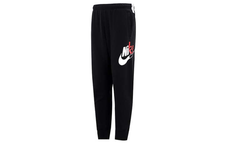 Nike Nike Fleece Lined Thermal Elastic Cuff Knitted Sweatpants Men's Black