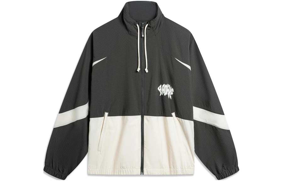 Li-Ning Li Ning BADFIVE Trench Coat Men's Obsidian Gray Gravel Gray