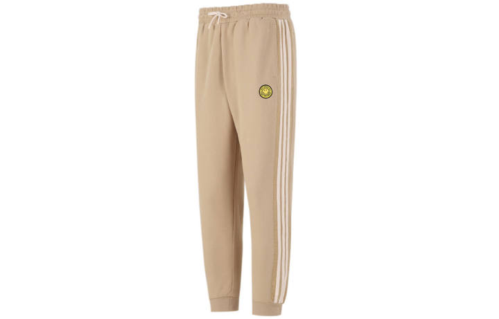 Adidas Adidas Knitted Sweatpants Men's Khaki Moderate Cuffed Pants