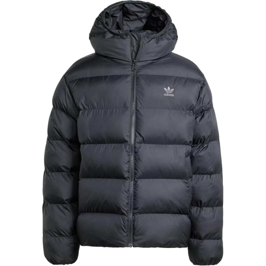 Adidas Originals PUFFER Tonal Hooded Puffer Jacket Puffer Jacket Men's Black