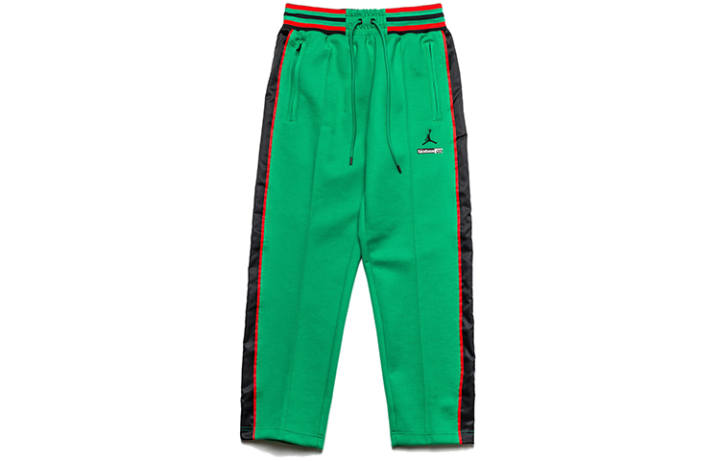 Jordan Jordan X FACETASM Knitted Sweatpants Men's Green Moderate Straight Fit Pants