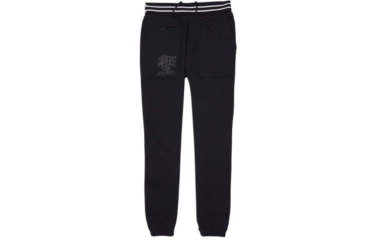 Converse Converse Knitted Sweatpants Men's Black Moderate Straight Fit Pants