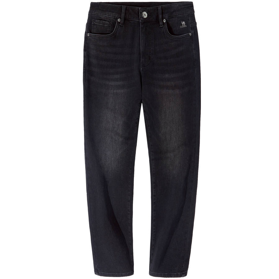 CAMEL Fleece Lined Thermal Stretch Washed Casual Long Soft Skin Friendly Versatile Jeans Men's