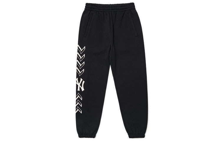 MLB MLB Knitted Sweatpants Unisex Black Moderate Cuffed Pants
