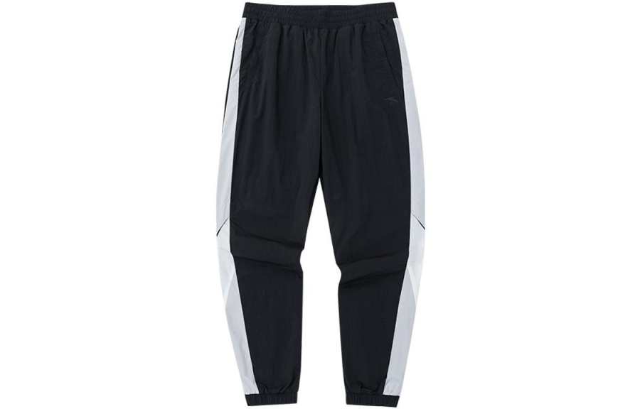 ANTA Life Collection Knitted Sweatpants Men's Black Moderate Cuffed Pants