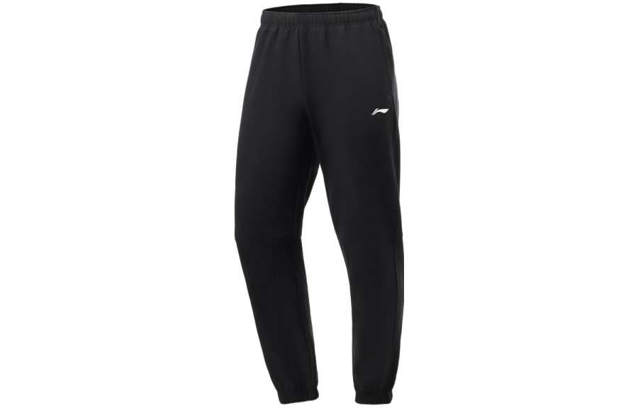 Li-Ning Li Ning Fitness Series Knitted Sweatpants Men's Black Moderate Straight Fit Pants