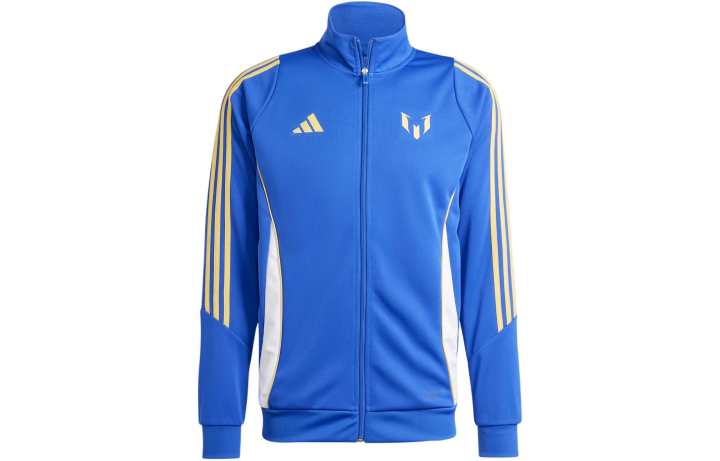 Adidas Adidas Pitch 2 Street Messi Track Jacket Stand Collar Jackets Men's Blue