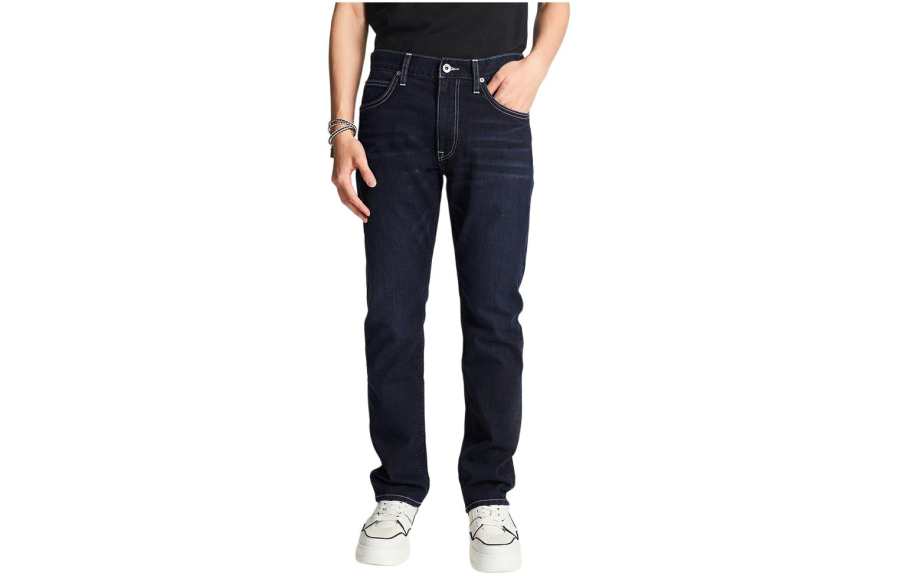 Lee Lee Jeans Men's Dark Blue Thin Straight Fit Pants