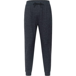 MOLY VIVI Knitted Sweatpants Men's Blue And Black Floral Yarn Moderate Straight Fit Pants