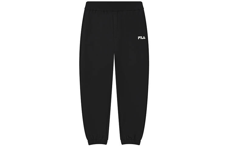 FILA ORIGINALE Loose Fit With Fleece Lined Cuff Knitted Sweatpants Men's Jet Black