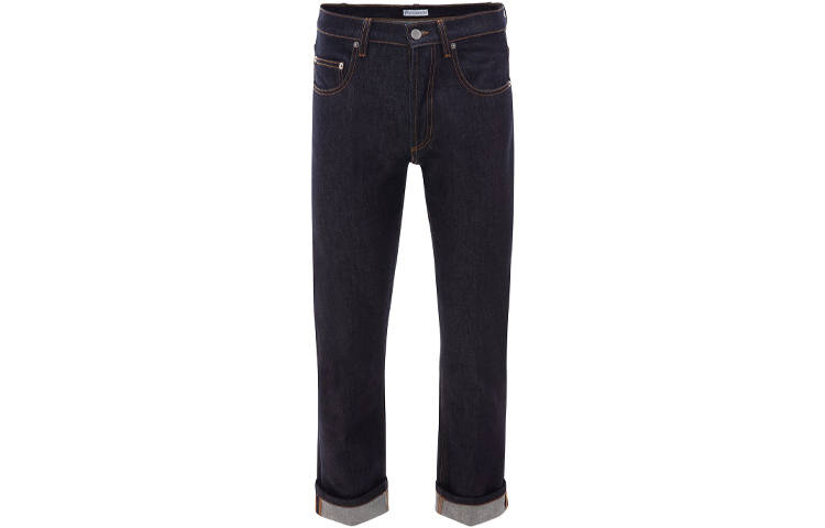 JW Anderson Jeans Men's Blue Moderate Straight Fit Pants