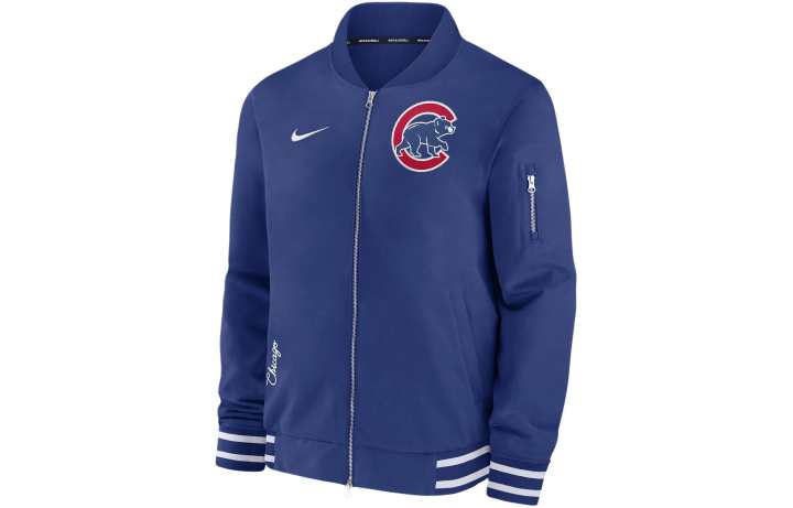 Nike Nike Chicago Cubs Authentic Collection Men's Nike Mlb Full-Zip Bomber Jacket