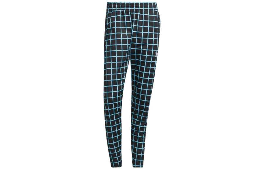 Adidas Originals Racing Pants Knitted Sweatpants Unisex Black Moderate Tapered Pants