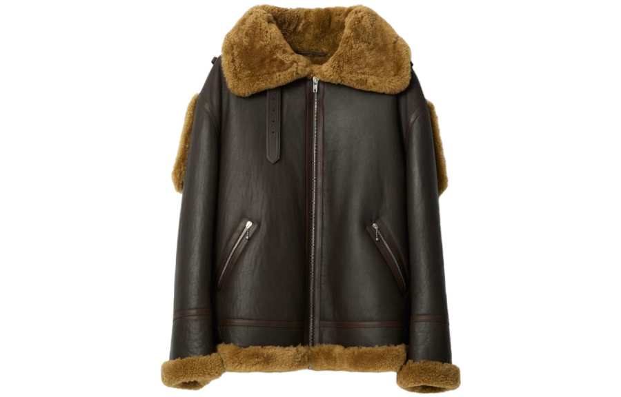 Burberry Burberry Shearling Aviator leather jacket