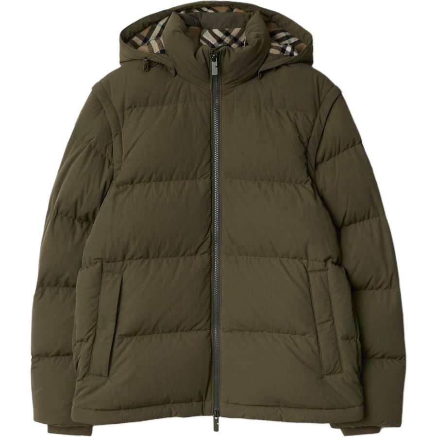 Burberry detachable-sleeve puffer jacket