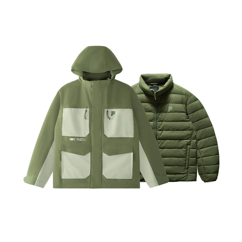 FILA FUSION Down Jacket Men's Military Green