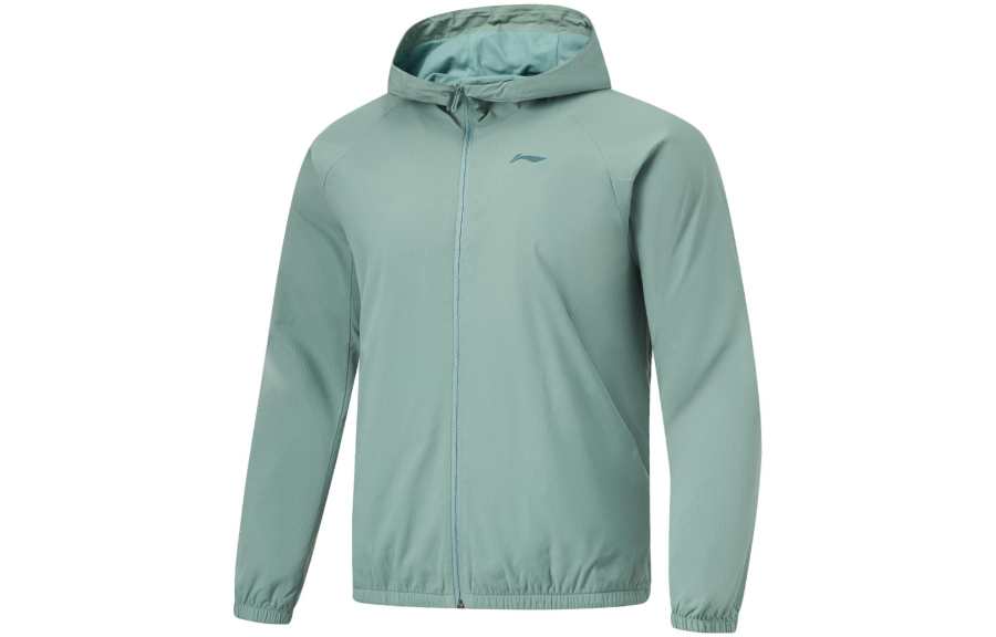 Li-Ning Li Ning Fitness Series Windproof Water Repellent 3D Effect Cut Fleece Lined Hooded Zippers Sports Trench Coat Men's