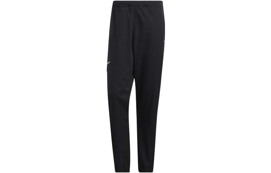 Adidas Originals Knitted Sweatpants Men's Black Moderate Cuffed Pants