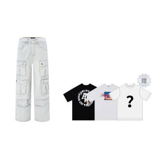 MT99 Cargo Pants Unisex Light Blue