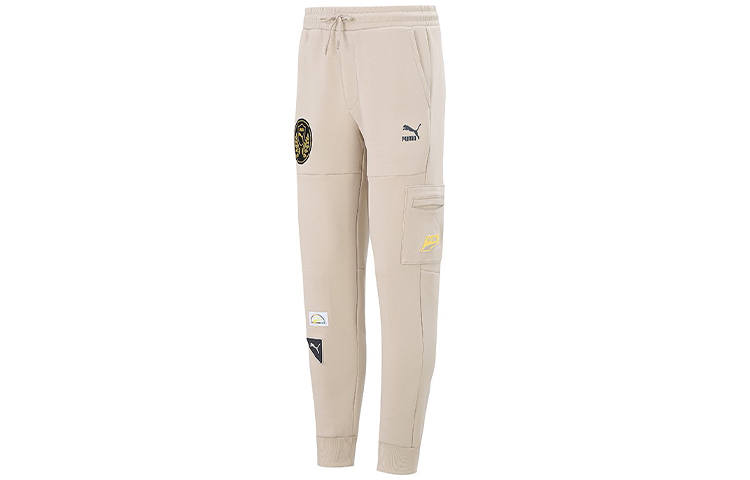 PUMA Knitted Sweatpants Unisex Khaki Moderate Sweatpants