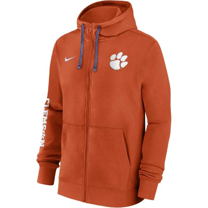 Nike Nike Clemson Tigers Sideline Team Issue Men's Nike College Full Zip Hoodie