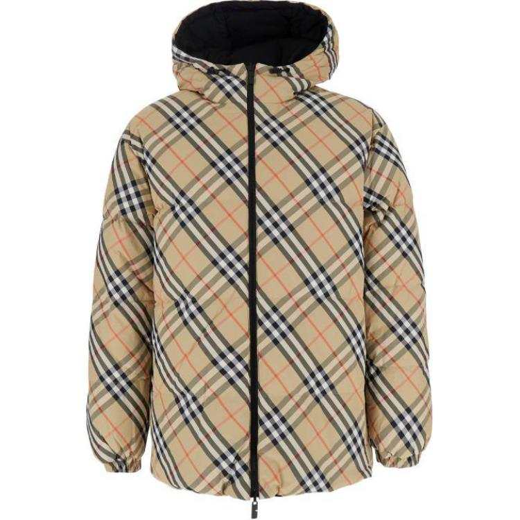Burberry Vintage Check Hooded Down Jacket