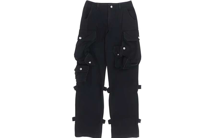 WE11DONE WE11DONE Jeans Men's Black Moderate Cargo Pants