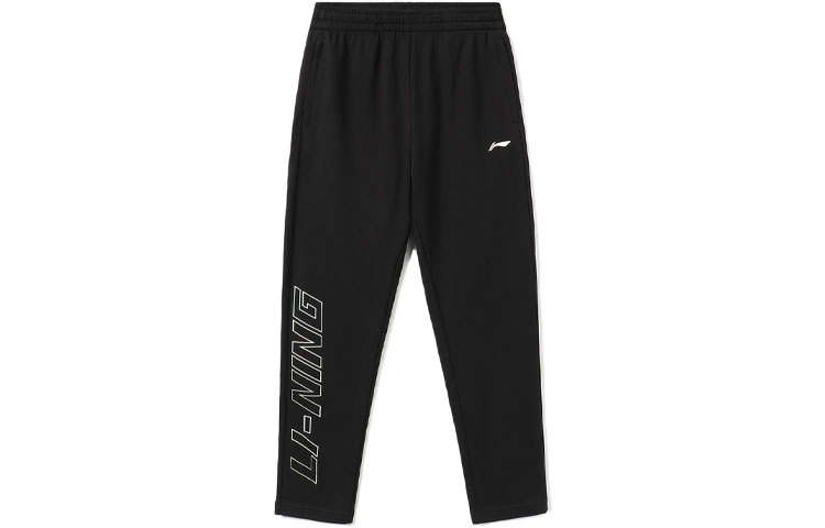 Li-Ning Li Ning Sports Fashion Collection Knitted Sweatpants Men's Black Moderate Straight Fit Pants