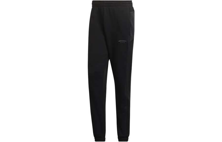 Adidas Originals Knitted Sweatpants Men's Black Moderate Cuffed Pants