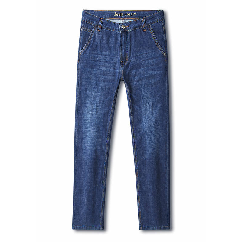 JEEP SPIRIT Jeans Men's Thickened Straight Fit Pants