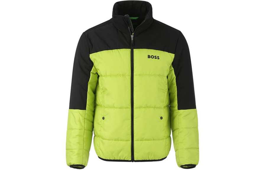 HUGO BOSS Puffer Jacket Men's Neon Green