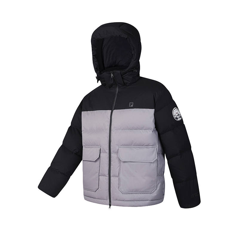 FILA Fitness Down Jacket Unisex Cloudy Gray