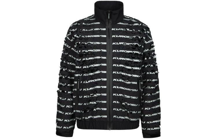 EVISU EVISU Jackets Men's Black All Over Print Turtleneck Moderate Other