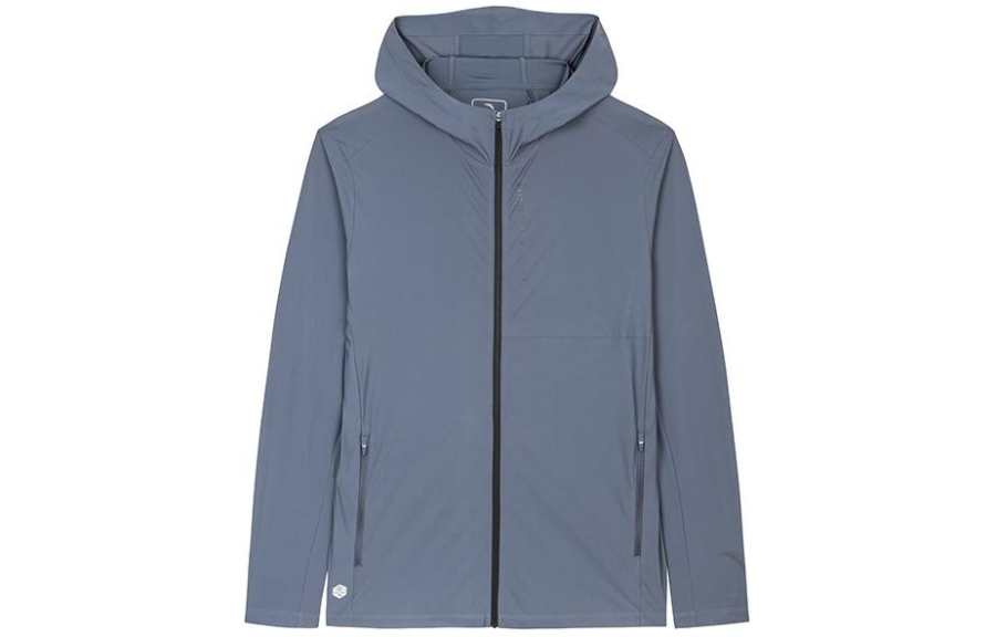 Anta Variety Training Collection Trench Coat Men's Men's Gray Clothing