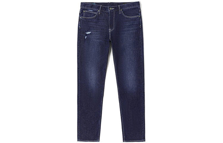 Lee Lee Jeans Men's Dark Blue Moderate Straight Fit Pants