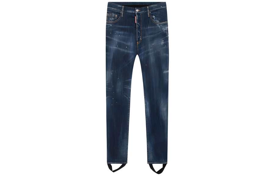 DSQUARED 2 DSQUARED 2 Jeans Men's Blue Moderate Straight Fit Pants