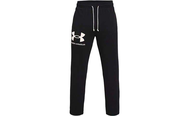 Under Armour Rival Knitted Sweatpants Men's Black Moderate Straight Fit Pants