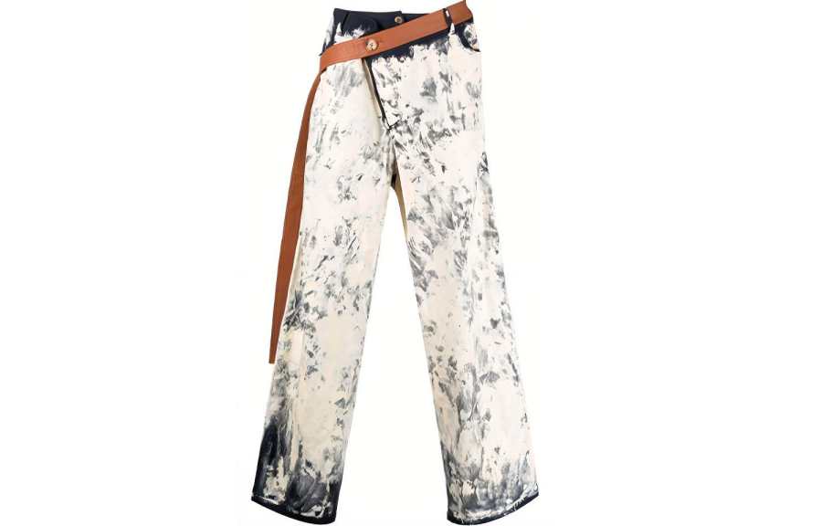 Lanvin Lanvin Large Pants With Leather Belt