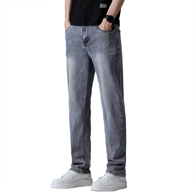 BALENO Jeans Men's Blue Moderate Straight Fit Pants