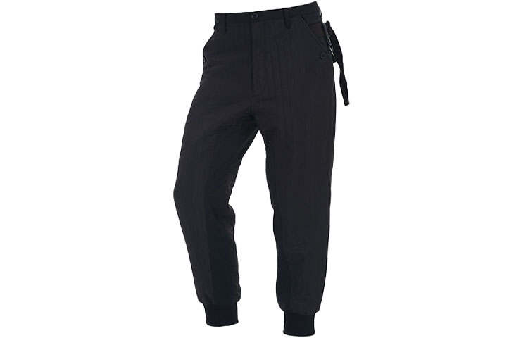 Y-3 Y 3 Knitted Sweatpants Men's Black Moderate Cuffed Pants