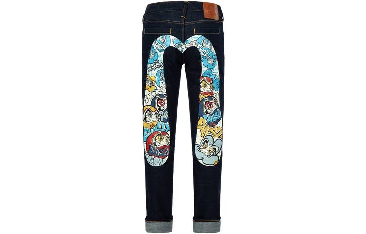 EVISU EVISU Jeans Men's Denim Blue Moderate Straight Fit Pants