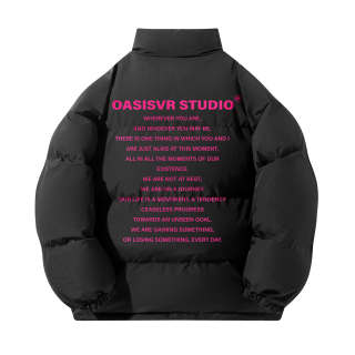 OASISVR Puffer Jackets Unisex Stand Collar Thickened Padded Puffer Jacket