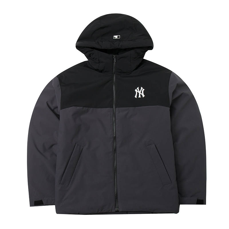 MLB MLB New York Yankees Puffer Jacket Unisex Charcoal Gray