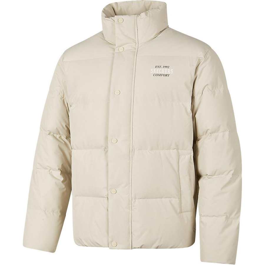 Skechers Sports League Collection Down Jacket Unisex Light Brown